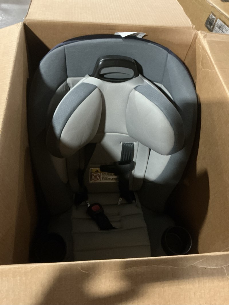 Condition photo showing Good Condition for safety 1st ellaris 3-in-1 convertible car seat, slim fit design, rear & forward-facing, 5-position headrest, 3-across fit, travel-friendly with machine-washable seat pad, london blue