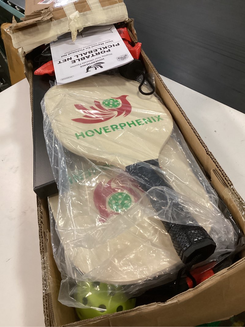 Condition photo showing Good Condition for Pickleball Net for Driveway, Portable Pickleball Net System with Regualtion Size 22FT Pickle Ball Net, Outdoor Pickleballs, Carry Bag, Weather Resistant Metal Frame Pickleball set with net