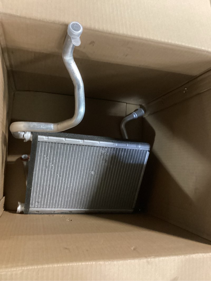 Condition photo showing As Is for a-premium hvac heater core compatible with honda pilot 2003-2008 & acura mdx 2002-2006, with tube