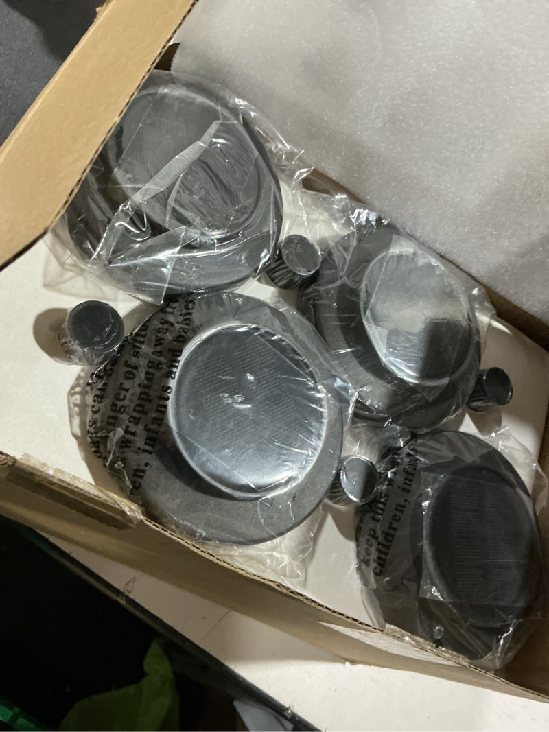 Condition photo showing Good Condition for gigalumi solar pathway lights, 3 pack garden solar outdoor lights, ip65 waterproof landscape lighting for yard and walkway, solar powered garden decor for outside patio porch, warm white