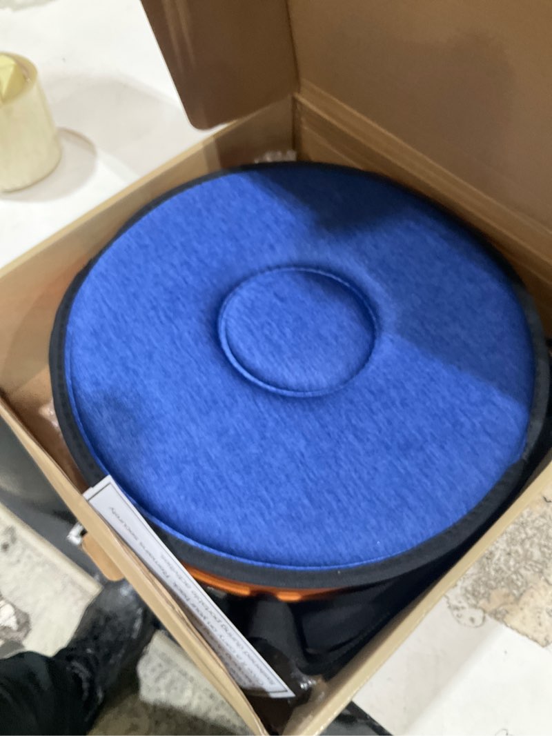 Condition photo showing Good Condition for 2026 upgraded xxl collapsible stool with thick cushion,19.7"h-11.8"d telescoping folding stool for adults, more sturdy camping stools with load capacity 1000lbs for outdoor,garden,fishing,hiking fire