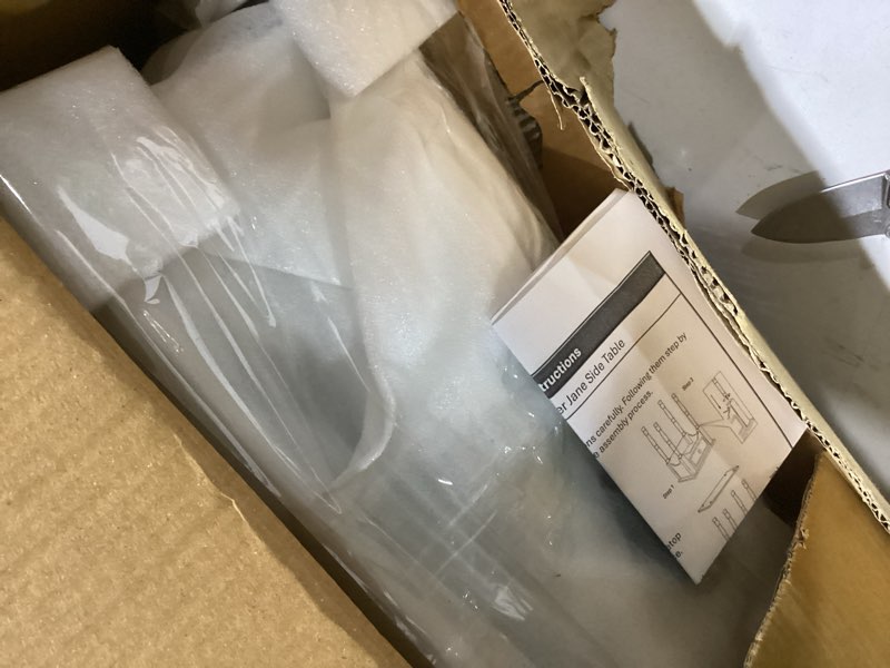 Condition photo showing Good Condition for Decor Therapy Jane 1-Drawer Accent Table, Satin White