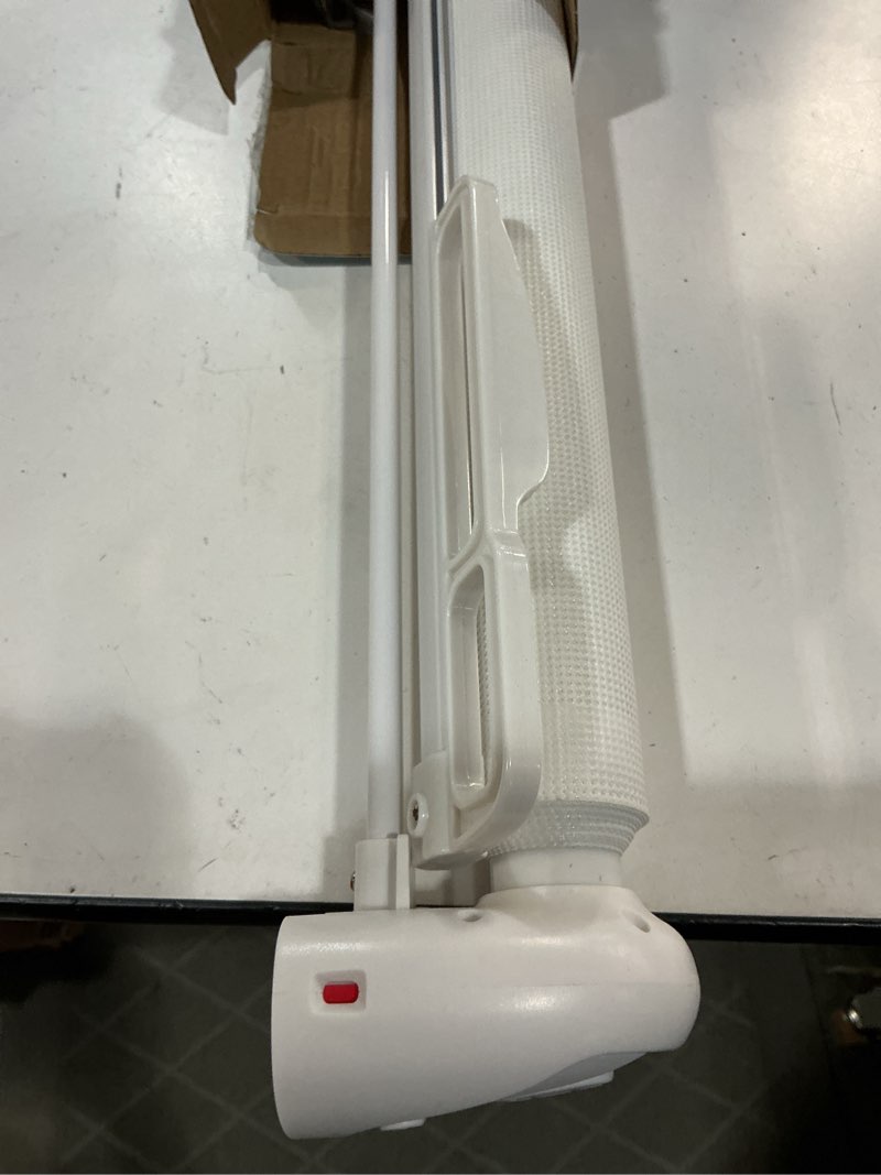 Condition photo showing Good Condition for retractable baby gates no drilling, probebi retractable dog gate for the house extends to 54" wide 33" tall, gates for baby indoor, stair gate for outdoor, staris, hallways, doorways, deck, porch a-white 33" tall x 54" wide-no drilling