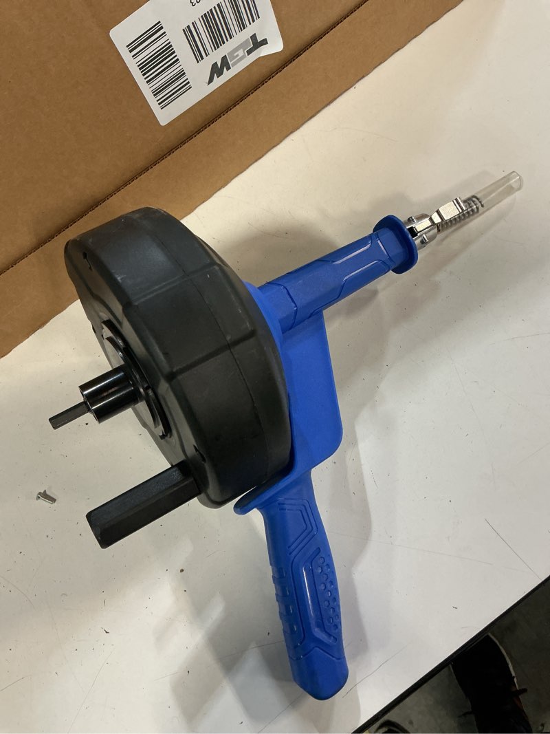 Condition photo showing As Is for kobalt 1/4-in x 25-ft high carbon wire hand auger for sink