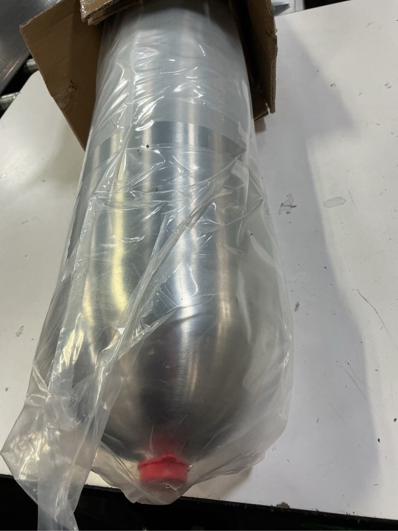 Condition photo showing New/Like New for 5 gallon aluminum air tank 7 ports g1/4" surface polished 200psi rated for truck, diy pneumatic tools, air horn, suspension systems, train horn