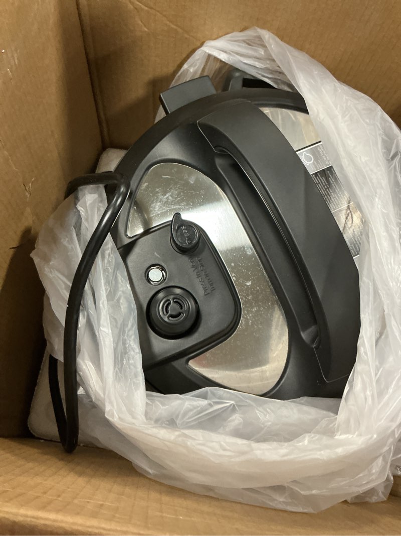 Condition photo showing As Is for Instant Pot Duo 8 Qt Electric Pressure Cooker  7-in-1 Slow Cooker  Rice Cooker  Steamer  Sauté  Yogurt Maker  Warmer & Sterilizer