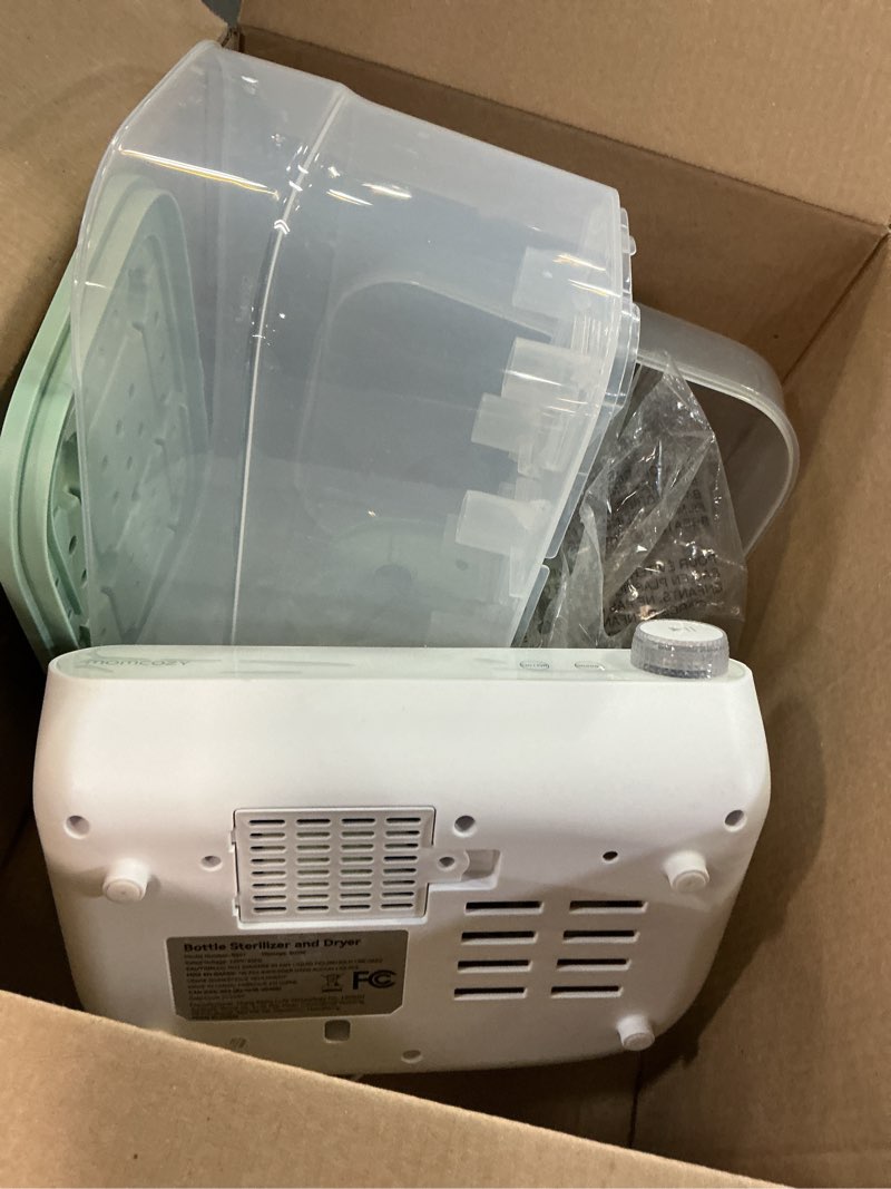 Condition photo showing As Is for Momcozy Bottle Sterilizer and Dryer, 8-in-1 Electric Steam Baby Bottle Sterilizer for Baby Bottles, Baby stuffs & Breast Pump Accessories