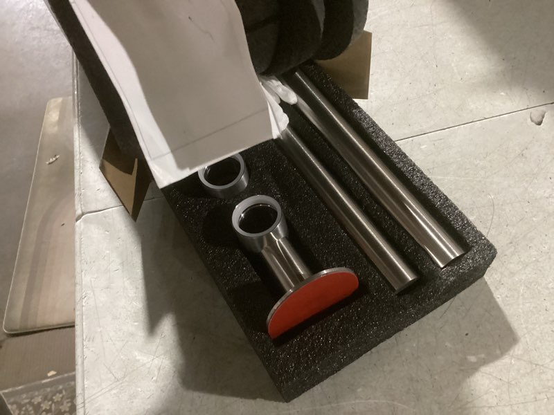 Condition photo showing Good Condition for kes 30-inch shower slide bar with adjustable handheld shower head holder, reuse existing holes, sus304 brushed stainless steel wall mount for bathroom, drilling required, f209s78-bs 30.7-inch+drill mounted brushed finish