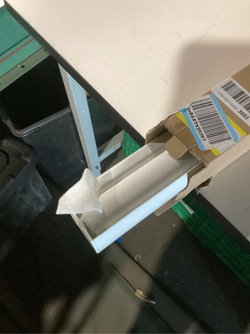 Condition photo showing Good Condition for ChrisDowa Cordless Zebra Blinds for Windows, Dual Layer Free-Stop Light Filtering Window Roller Shades, Pull Down Privacy Zebra Shades for Home, Office, Bedroom, Door (36" W x 72" H, White) 36"W x 72"H White