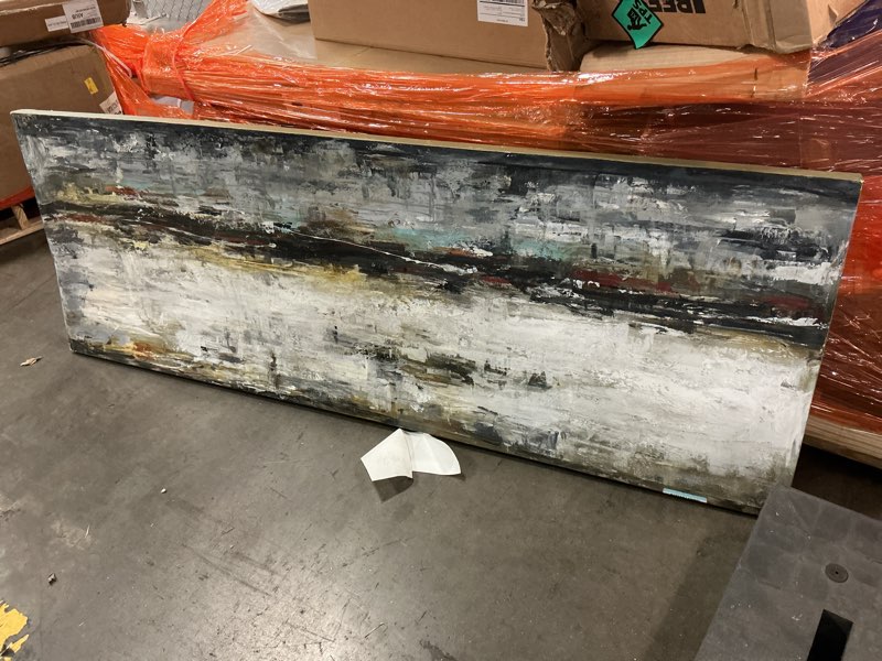 Condition photo showing As Is for Long canvas picture 