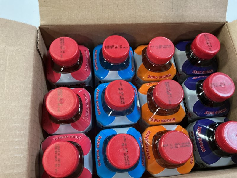 Condition photo showing New/Like New for (bb:ene.04.2026)suerox zero sugar electrolyte drink for hydration and recovery, unique blend of electrolytes & 8 ions, zero calorie sports drink, 21.3 fl oz, variety pack, 12 count variety pack 12 pack