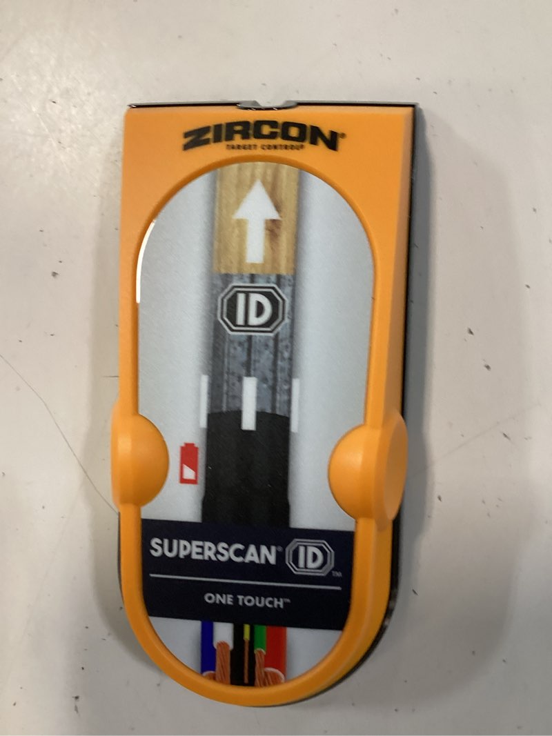 Condition photo showing As Is for zircon superscan 1.5-in scan depth metal and wood stud finder