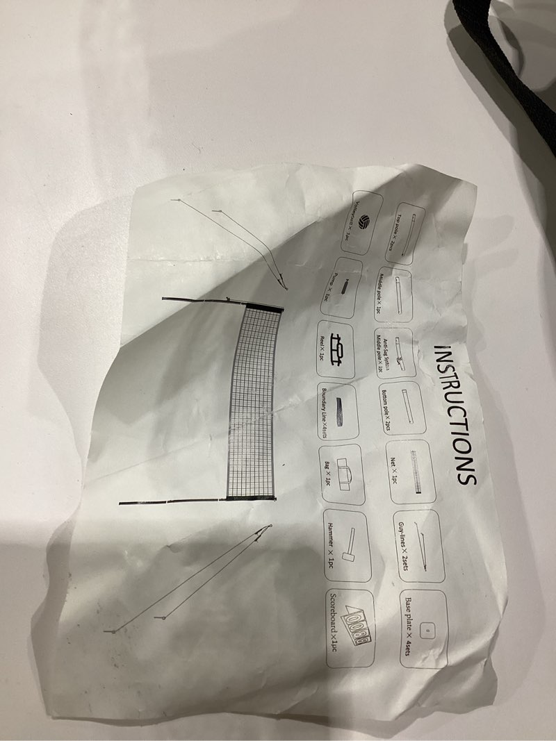 Unknown Brand Volleyball Net(Possibly Missing Pieces)