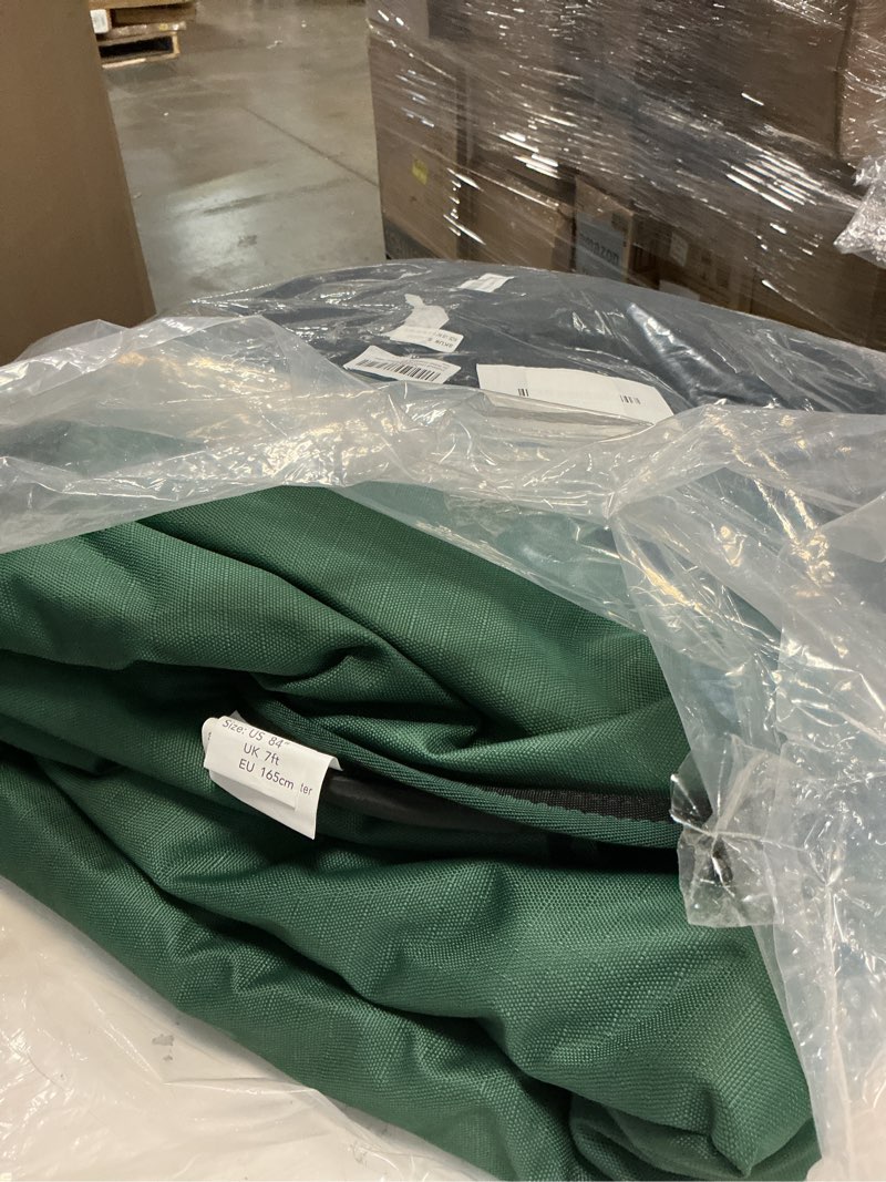 Condition photo showing As Is for 1200D Ripstop Waterproof Breathable Horse Blanket (200g Fill), Medium Weight Warm Winter Turnout, Thermal Protection for Cold & Snow Greenblack 84" Green Black (200g Fill) 84"