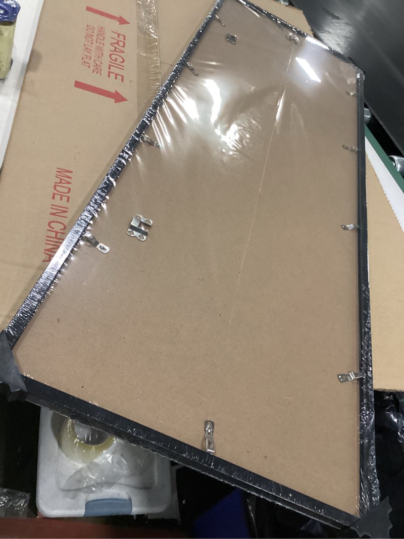 Condition photo showing Good Condition for Americanflat 8x20 Picture Frame with Polished Plexiglass - Streamline Collection - Thin Border Picture Frame for Wall Display - Hanging Hardware Included - Black Black 8x20