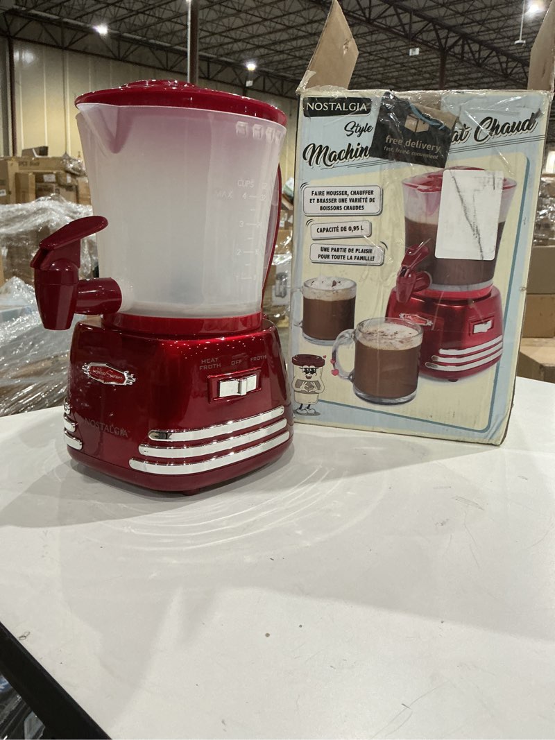 Condition photo showing Good Condition for nostalgia hcm700retrored retro 32-oz. hot chocolate maker and dispenser