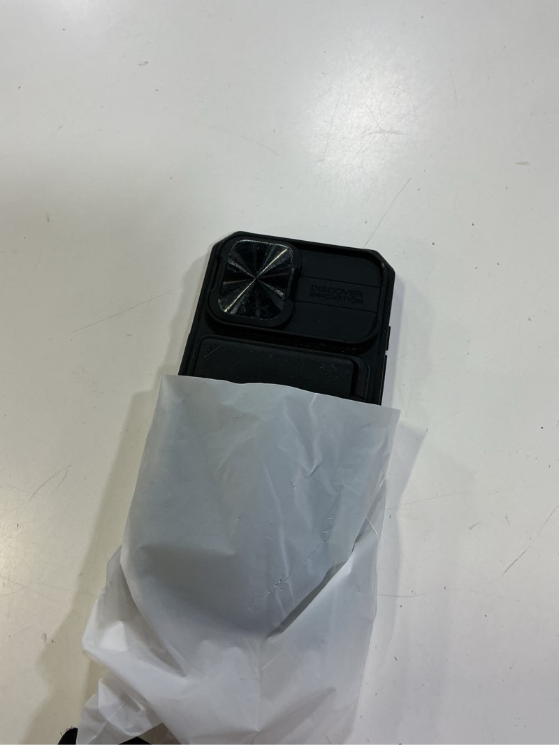 Condition photo showing New/Like New for bxyjy for iphone 16 case wallet, built-in card holder (4-5 cards), slide camera cover, military drop protection, rfid blocking, rugged heavy duty men women protective phone case for iphone 16, black black iphone 16, 6.1"