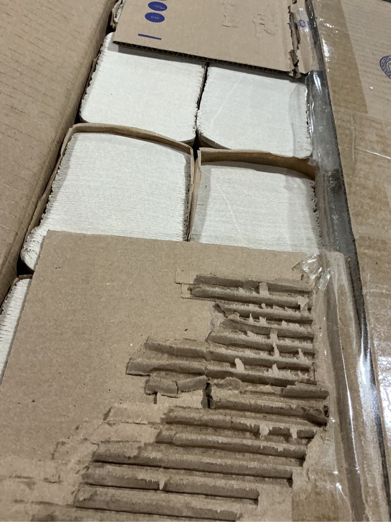 Condition photo showing Good Condition for tork multifold hand towel white h2, universal, 100% recycled fibers, 16 x 250 towels, mb540a 16 x 250 hand towels