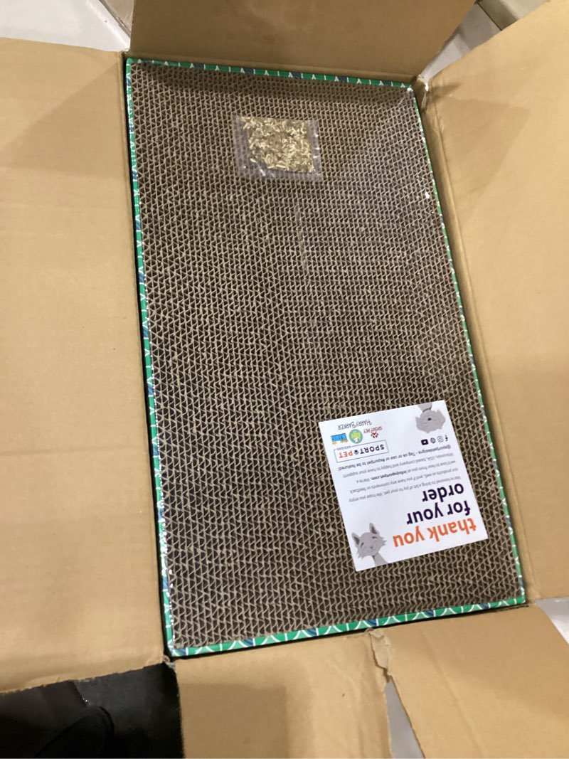 Condition photo showing New/Like New for kitty city xl wide corrugate cat scratchers 3 pieces, cat scratching, cat scratch pad, door clips, furniture protectors from cat scratching 3-pk scratcher