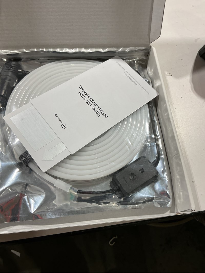 Condition photo showing Good Condition for tparts trunk led light strip dual-color for tesla model y 2020-2026 | warm&cool white light switchable (3000k & 6000k), silicone waterproof intelligent interior lighting 1.trunk led strip (my 20-26+) warm & cool white