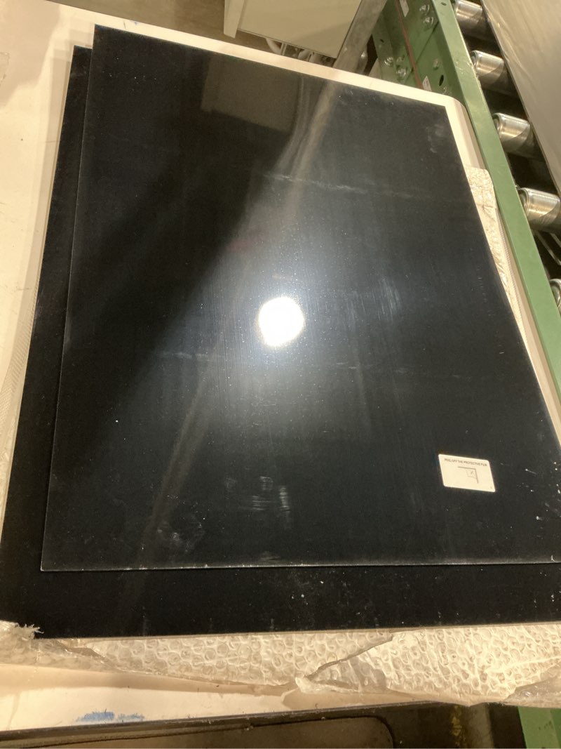 Condition photo showing item condition for Black ABS Plastic Sheet 18" x 24" x 0.060" Moldable Flexible Thermoplastic Board 1/16" Thick (1.5mm) for Craft Projects, Robotics Competitions - Textured & Smooth Surface, Pack of 2 18" x 24" 2