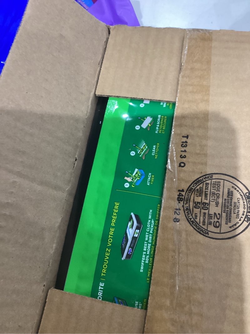 Condition photo showing Good Condition for swiffer sweeper 2-in-1 mops for floor cleaning, dry and wet multi surface floor cleaner, sweeping and mopping starter kit, includes 1 mop + 19 refills, 20 piece set 20 piece set mop
