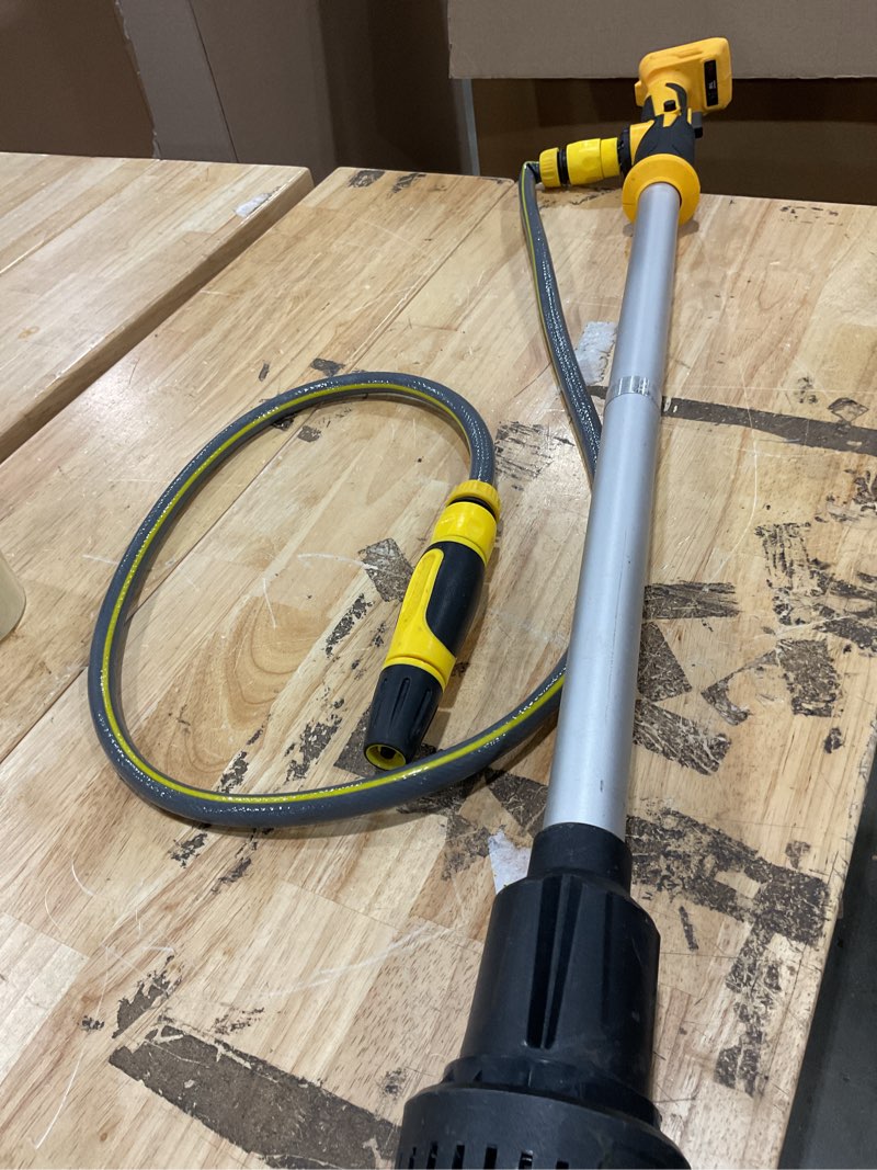 Condition photo showing Good Condition for cordless stick water transfer pump compatible with dewalt 18v, portable transfer pump, 3m head height, 3600 l/h high flow for basement, pool, pond, rain barrels, boat draining (no battery)