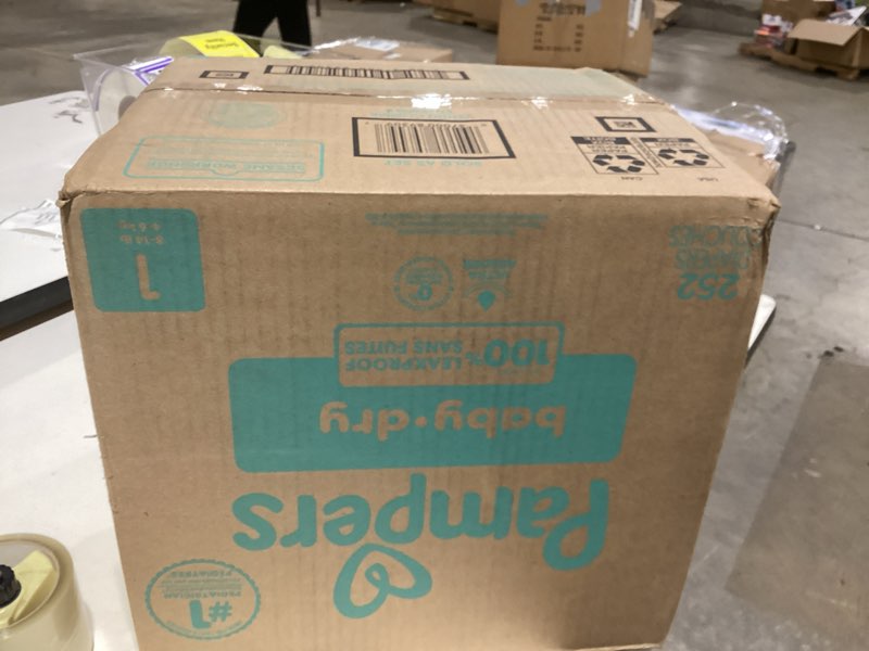 Condition photo showing New/Like New for pampers baby dry diapers, size 1, 8-14 lbs, 252 count, absorbent disposable diapers size 1 252