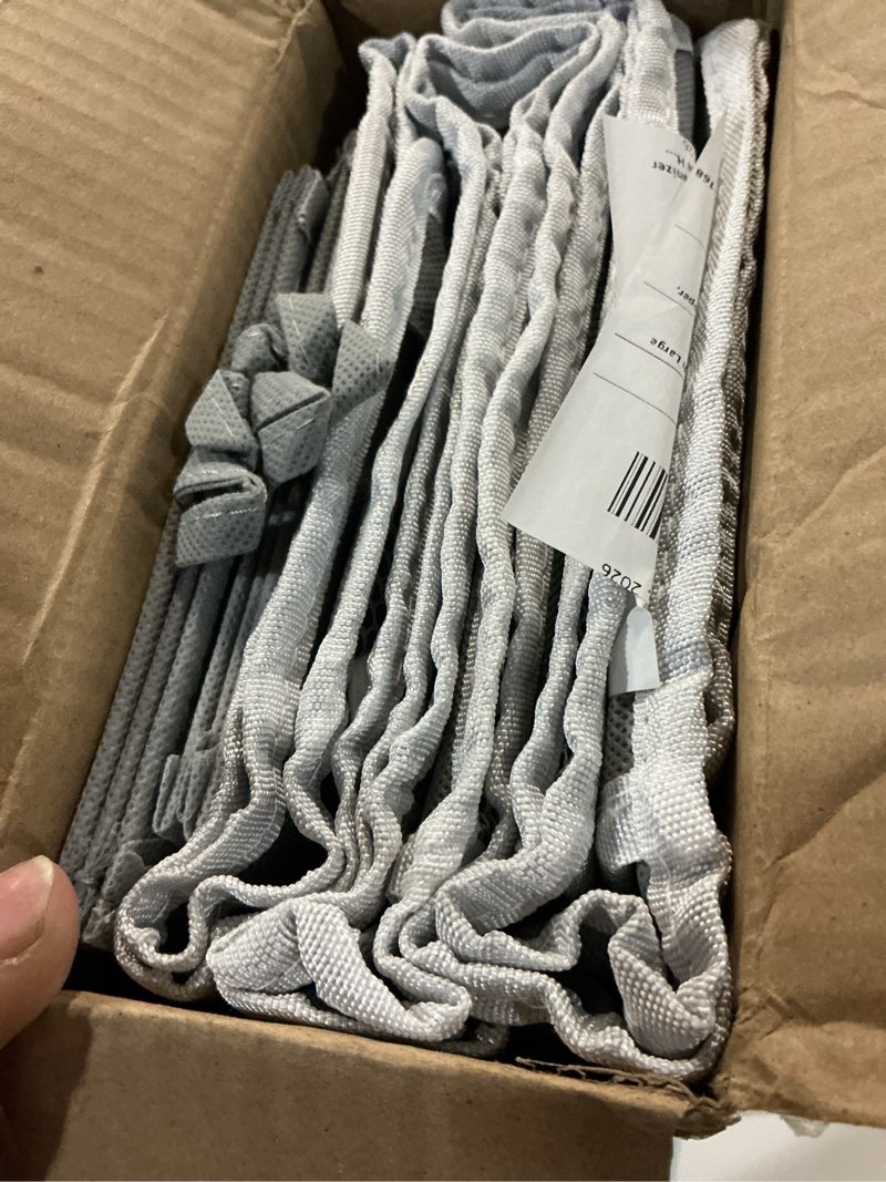 Condition photo showing Good Condition for 6 tiers over the door organizer, heavy duty hanging organizer storage with large capacity pockets, behind door storage hanging shelves for closet wall bathroom bedroom nursery pantry, 1 pack grey 6-tier grey