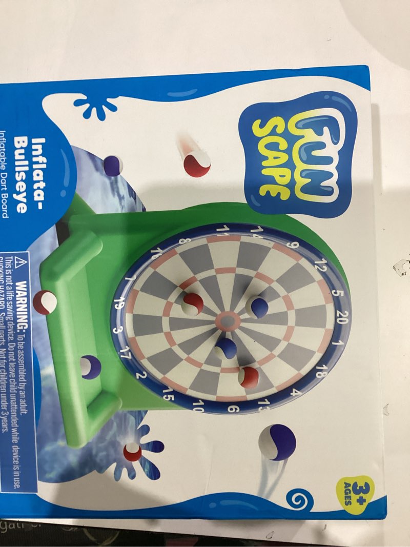 Condition photo showing New/Like New for Funscape Kids Fun Pool Toys, Inflatable Dart Board Toss Water Game, Swimming Pool Float, Beach Yard Outdoor Play, Summer Birthday Party Sport Gift 3 4 5 6 7 8 9 12 Yrs Boy Girl Teen Adult Family-Green