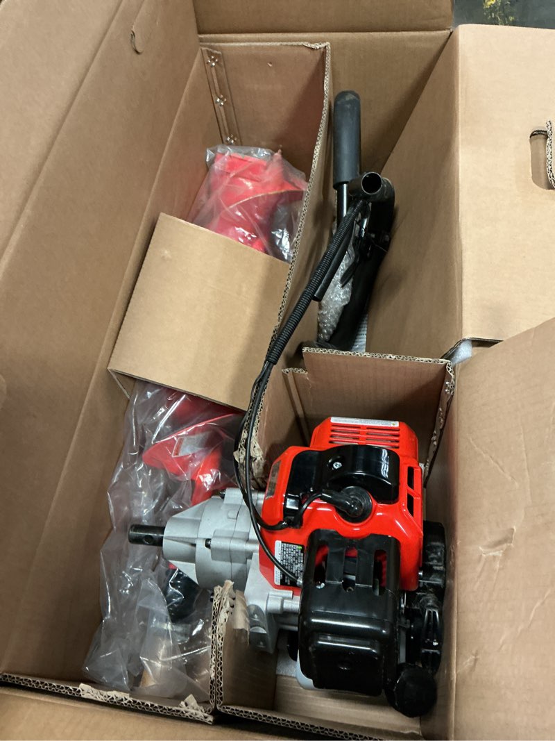 Condition photo showing As Is for  43-cc 1-man auger powerhead with 8-in bit(s) included