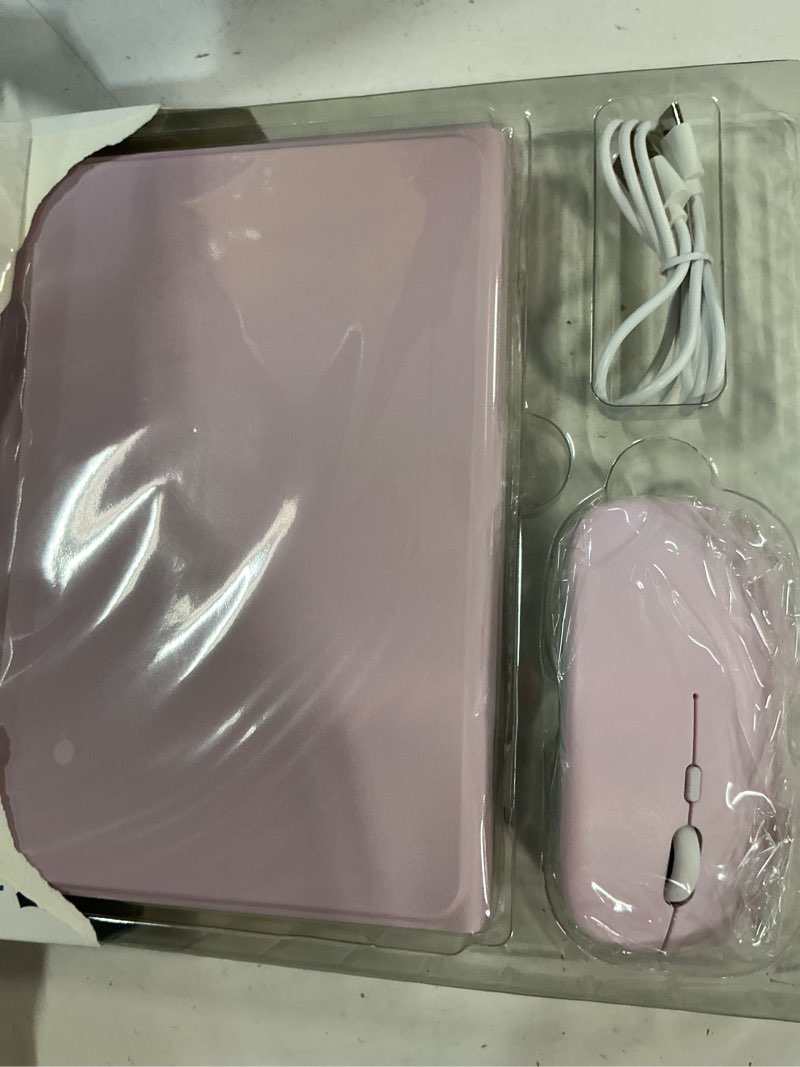 Condition photo showing New/Like New for tunkarmor keyboard case for ipad mini 5 & mini 4 7.9 inch - with mouse and magnetically keyboard, case with pencil holder for ipad mini 5th / 4th generation, auto sleep/wake, pink ipad mini 4/5 - 7.9 inch pink