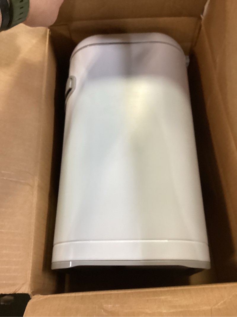 Condition photo showing Good Condition for Litter Genie Platinum Pail Made of Durable Stainless Steel Includes 1 Easy Roll Refill