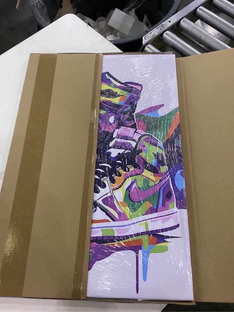 Graffiti Wall Art, Sneaker Ball Decorations Canvas Poster, Cool Boys Sneaker Graffiti Painting, Teen