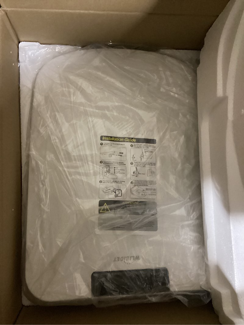 WLJBIDET Square Bidet Seat for Rectangle Toilets, Electric Heated Toilet Seat, Adjustable Air Dryer 