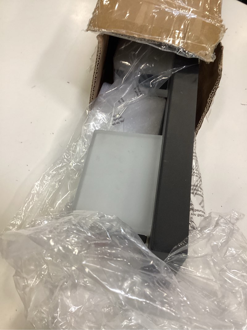 Condition photo showing As Is for Bathroom Lighting Fixtures Over Mirror, 4 Light Bathroom Vanity Light Fixtures with Cool White 5000K, Matte Black LED Modern Vanity Wall Lights for Bath, Dressing Room, Restroom, 29.5 inch Matte Black 4-Light, 29.5 inch, 5000K