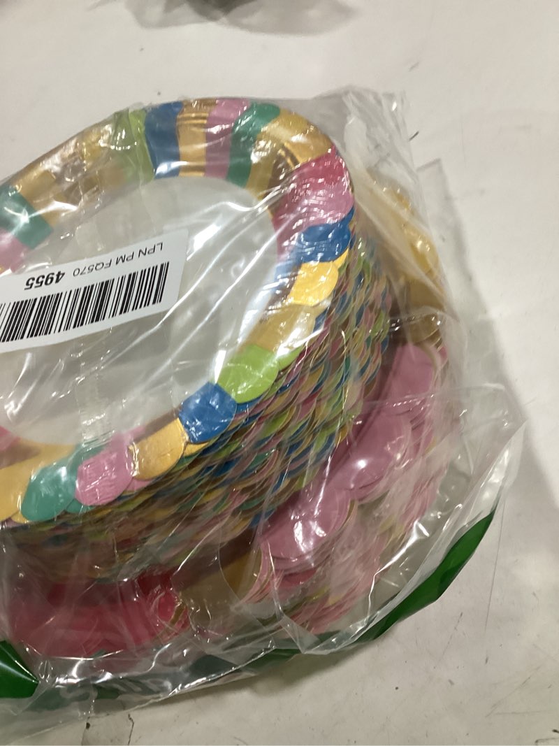 Condition photo showing Good Condition for Scalloped Paper Plates 100pk, Disposable Party Plates with 50pk Dinner Plates & 50pk Dessert Plates, Gold Foil Paper Plates for Party Wedding Birthday Anniversary and Engagement Party Decorations