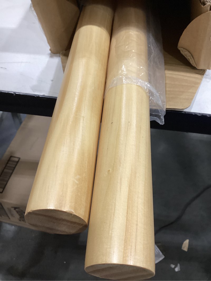 Condition photo showing Good Condition for rothley pipe handrails for indoor stairs: 6.6ft stair railing wood hand railings for stairs indoor wall mount stair handrail 1.6" round wooden stair railing for elderly & kids (pine) 6.6ft pine