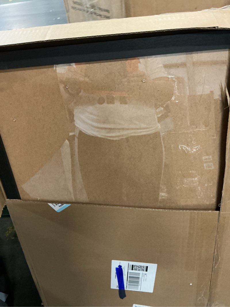 Condition photo showing New/Like New for Engineered Wood 30x40 Frame, Black Picture Frame for 30 x 40 Inch Poster Puzzle Photo, Light Weight 30 by 40 Poster Frame with Wood-grain for Wall - 1 Pack/Black/30 x40 1 30x40