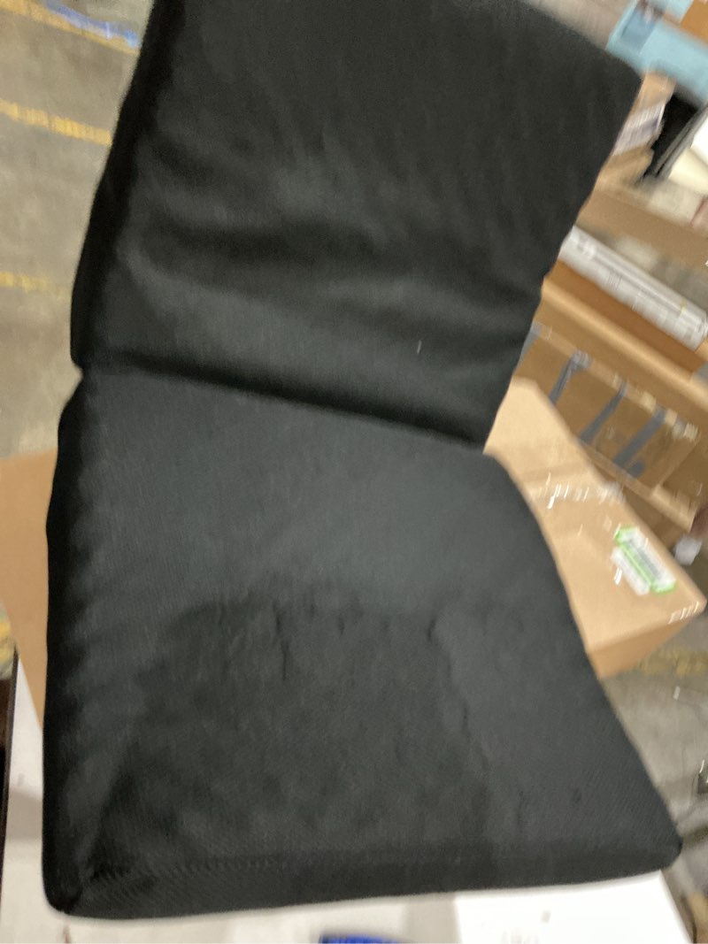 Condition photo showing Good Condition for spaco adjustable 6 positions folding lazy man sofa chair floor chair-black, high-quality alloy steel floor cushion, back support, multi-use, great for living room, bedroom  