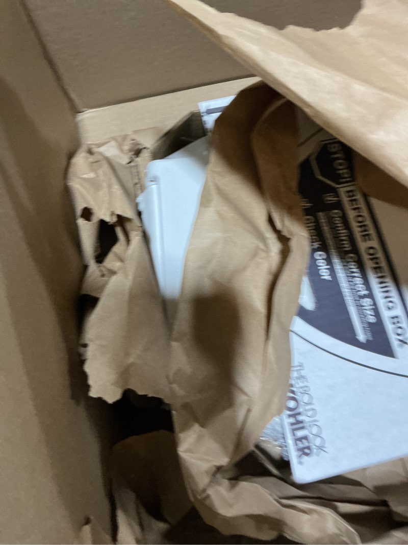 Condition photo showing Good Condition for KOHLER 4636-RL-0 Cachet ReadyLatch Elongated Toilet Seat Slow Close, Soft Close Toilet Seat Quiet Lid, Contoured Grip-Tight Bumpers Installation Hardware, Apartment Essentials, White White Elongated Ready Latch