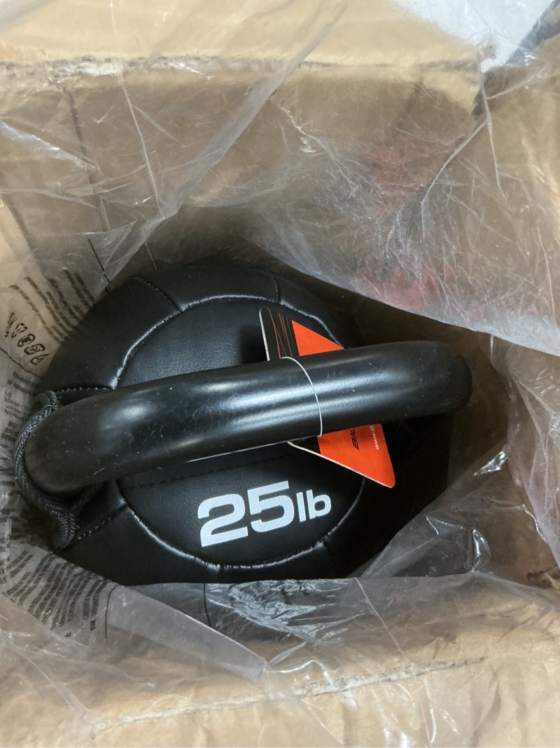 Condition photo showing New/Like New for BIONIC BODY by Marcy Soft Kettlebell with Handle for Weightlifting, Conditioning, Strength and core Training Orange - 25 LB