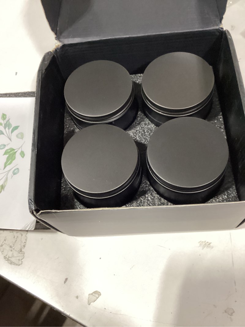 Condition photo showing New/Like New for scented candles set | men candle set, scented candles for home, gifts for men aromatherapy gift set - 4 pack manly gifts for dad fathers day, soy candle of leather/smoke & vanilla/oak/lavender leather/smoke & vanilla/oak/lavender pack of 4