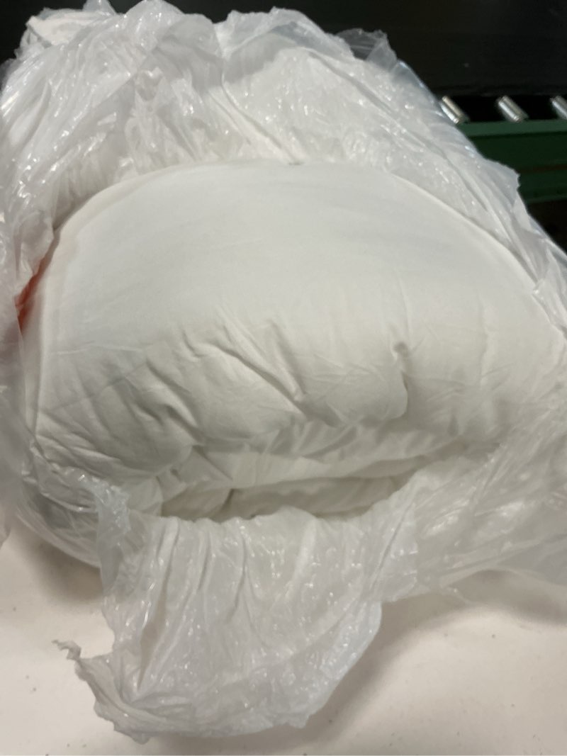 Condition photo showing As Is for clothknow white ruffle full size comforter set shabby chic bedding comforter sets all season soft vintage rustic comforters with 2 x pillow cases white ruffles full