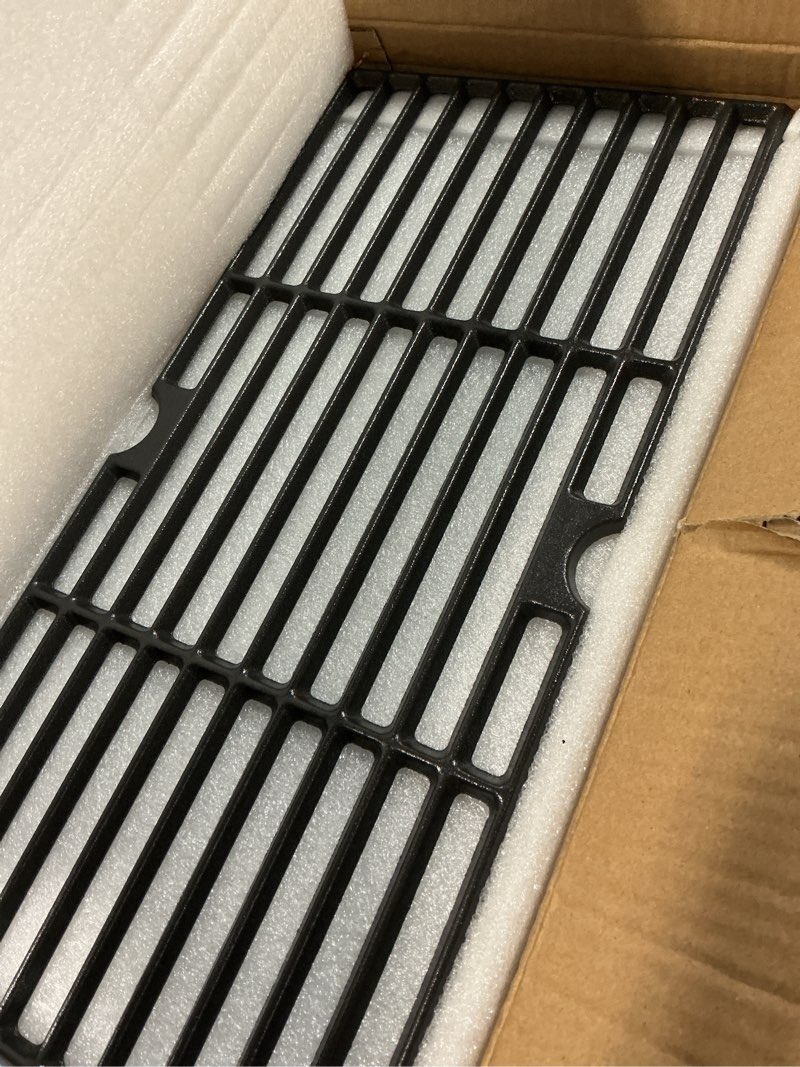 Condition photo showing Good Condition for Grill Grates for Charbroil Advantage 4 Burner 463343015 463344015 463344116, Advantage 2 Coal Parts 463340516 Gas Grill, G467-0002-W1 Cast Iron Cooking Grids for Tru Infrared 463336016, 16 15/16"