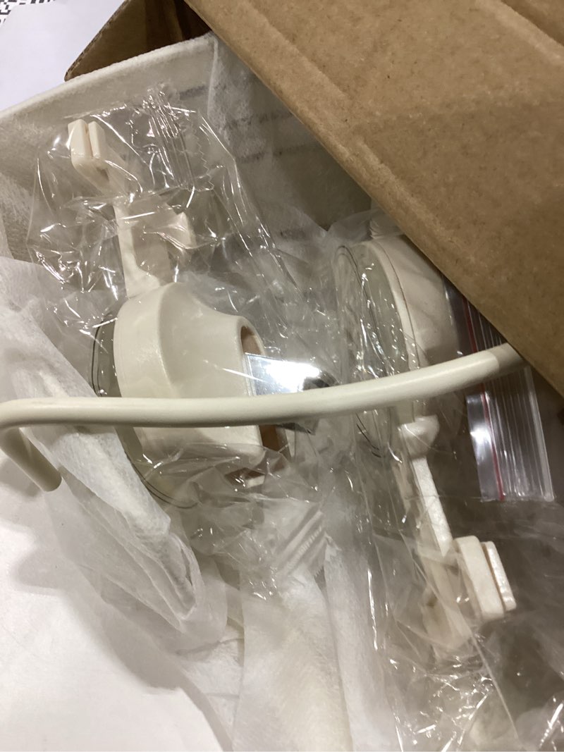 Condition photo showing Good Condition for VOLPONE Corner Shower Caddy Suction Cup Shower Shelf Corner No Drilling Bathroom Shower Organizer Storage Rack Adhesive with Towel Bar Hooks(3-Pack, Ivory) Suction cup triangle with towel bar hooks 3 tier ivory