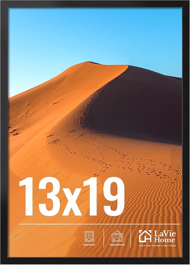 LaVie Home 13x19 Black Picture Frames 2 Packs CLS2-BLK-13x19-2PC-4399