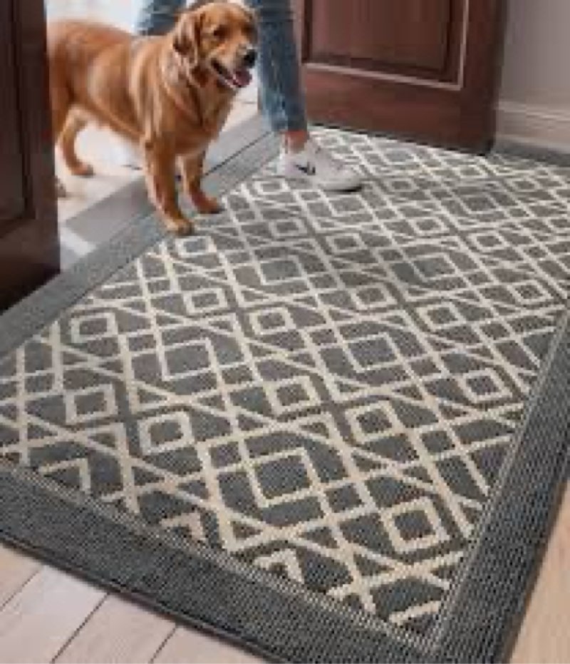 Lumi emtryway rug 24”x36” dark grey