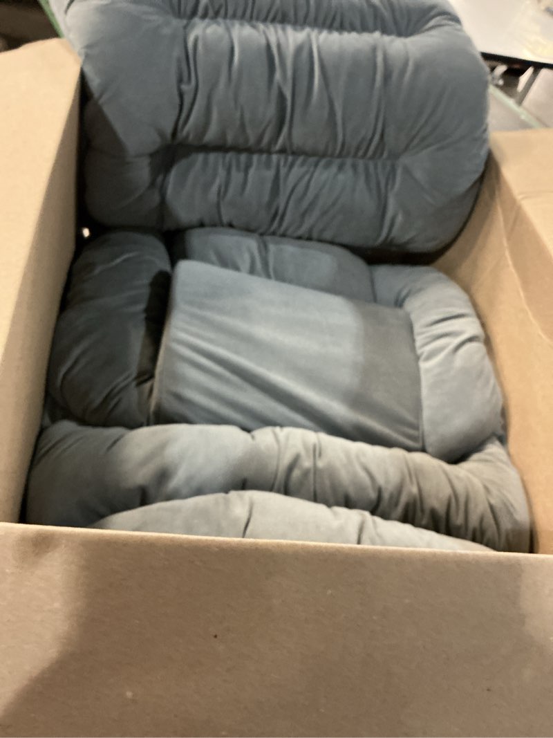Condition photo showing Good Condition for alibo large size nonslip back support cushion low back pain relief pillow seat cushion with lumbar rest for office chair,recliner,rocking chair,wheelchair,auto car with long adjustable straps grey