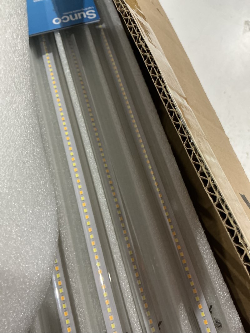 Condition photo showing Good Condition for sunco 30 pack t8 led bulbs 4 foot, tube light bulbs ballast bypass, 48 inch fluorescent replacement, 2200 lm, 18w, 5000k daylight, single ended power, type b, clear lens ul
